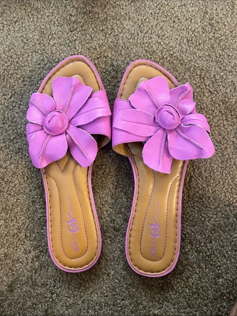 Floral Slide Sandals - Pink